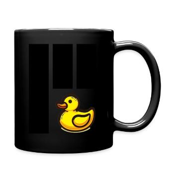 T-shirt with Duckling and USA Flag - Full Colour Mug - black - Right