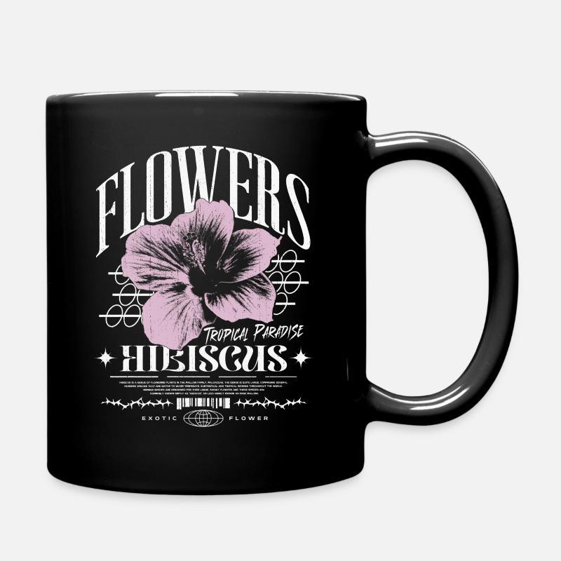 Fleur d’hibiscus Fleur d’hibiscus - Mug uni - noir