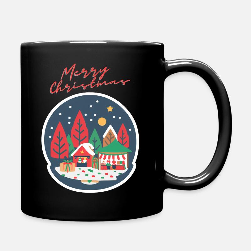 Weihnachten - Tasse einfarbig - Schwarz