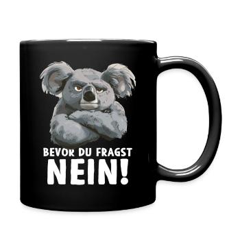 Koala Cute Koala Bear Before I Ask No - Full Colour Mug - black - Right