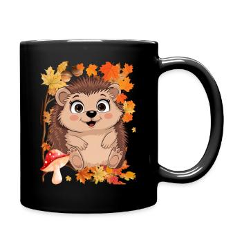 Automne - Mug uni - noir - Droite