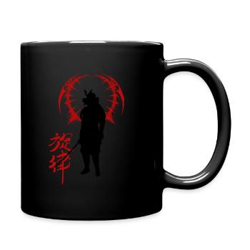 samurai - Full Colour Mug - black - Right