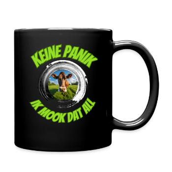 Ik mook dat all - Tasse einfarbig - Schwarz - Rechts
