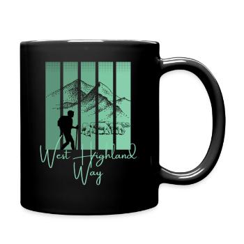 West Highland Way, Scotland, Edinburgh, Loch Ness - Full Colour Mug - black - Right