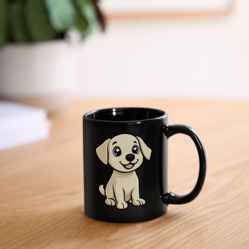 Labrador Hund Comic Niedlich Tasse einfarbig