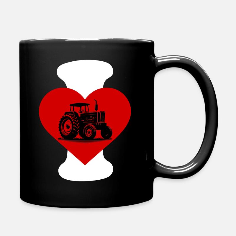 J’adore tracteur - Mug uni - noir