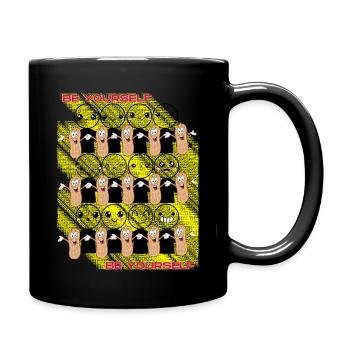 Mental Health Awareness: Be Yourself - Full Colour Mug - black - Right