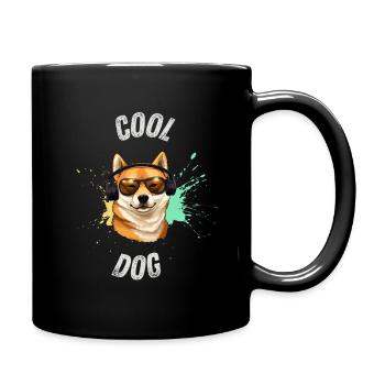 Cool Dog Clothing: Cool Design Dog Lovers - Full Colour Mug - black - Right
