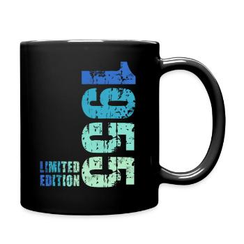 70th birthday born in 1955 - Full Colour Mug - black - Right