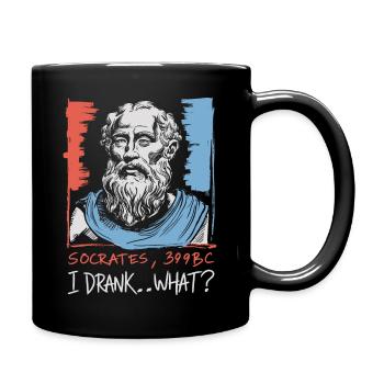 Une blague de Socrate pour les fans de philosophie - Mug uni - noir - Droite