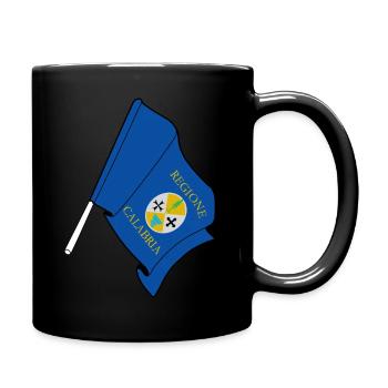 Flag: Calabria, Italy - Full Colour Mug - black - Right