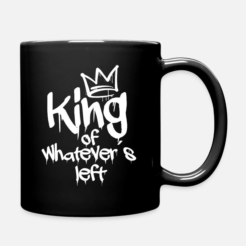 Drôle de couple design roi de tout ce qui reste - Mug uni - noir