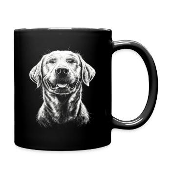 Labrador Portrait Labbi Labrador Retriever Dogs - Full Colour Mug - black - Right