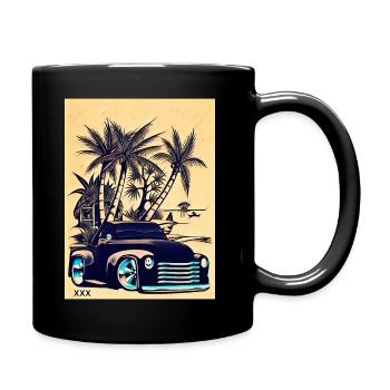 Freistil Retro Car Design - Tasse einfarbig - Schwarz - Rechts