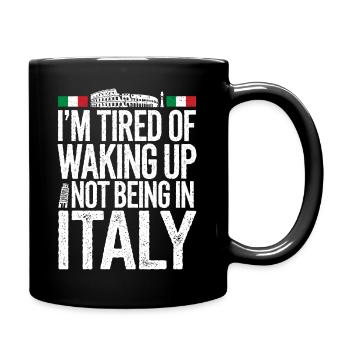 Longing for Italy - Full Colour Mug - black - Right