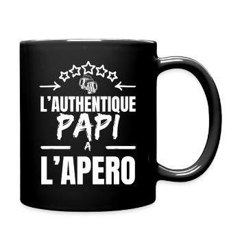 THE AUTHENTIC GRANDPA AT THE APERITIF - Full Colour Mug - black - Right