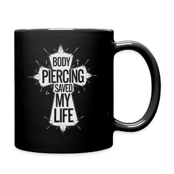 Symbolic message of faith - Full Colour Mug - black - Right