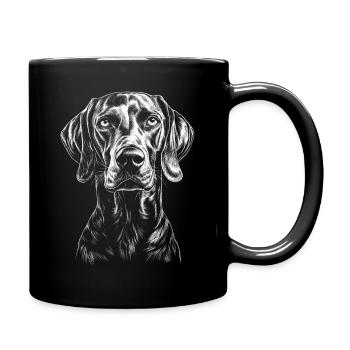 Weimaraner Portrait Hunting Dog Hunting Dogs Dogs - Full Colour Mug - black - Right