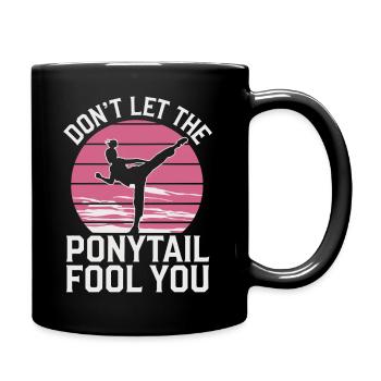Fighting spirit with style - Full Colour Mug - black - Right
