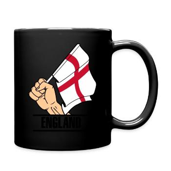 Flag England fist - Full Colour Mug - black - Right