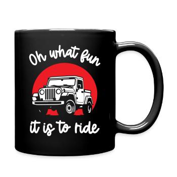 Jeeps Oh quel plaisir de conduire - Mug uni - noir - Droite