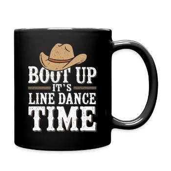 Wild West Tanzlaune - Tasse einfarbig - Schwarz - Rechts