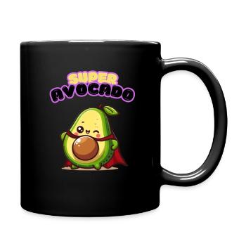 Super Avocado - Tasse einfarbig - Schwarz - Rechts