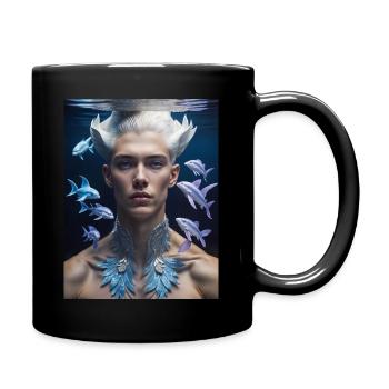 Lord of the ocean - Tasse einfarbig - Schwarz - Rechts