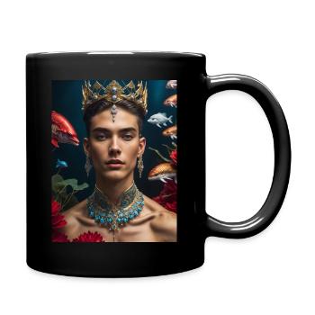 Lord of the ocean - Tasse einfarbig - Schwarz - Rechts