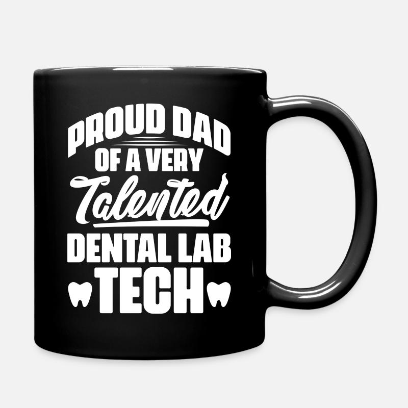 Fier papa d’un technicien de laboratoire dentaire très talentueux - Mug uni - noir