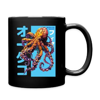 Tentacules Japonais - Mug uni - noir - Droite