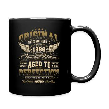 Original 1986 Vintage Born Cadeau d’anniversaire - Mug uni - noir - Droite