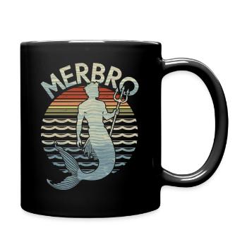 Merbro - Leben wie ein Wassermann - Tasse einfarbig - Schwarz - Rechts