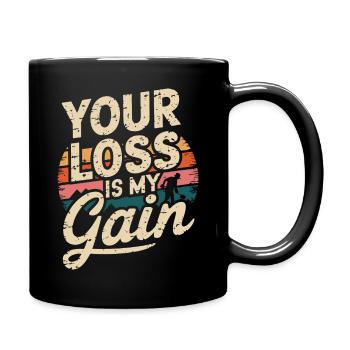Treasure hunt for real adventurers - Full Colour Mug - black - Right