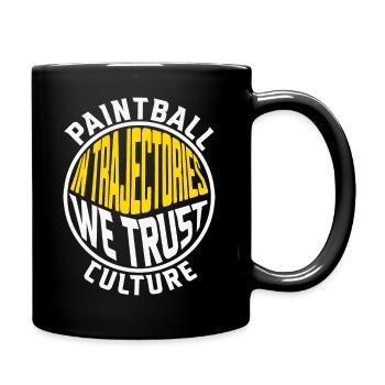 Paintball culture, in trajectories we trust - Full Colour Mug - black - Right