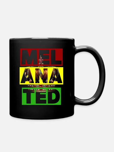 Melanated Royalty - Full Colour Mug - black