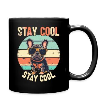 Stay Cool Frenchie Bulldog 2025 Édition d’été - Mug uni - noir - Droite