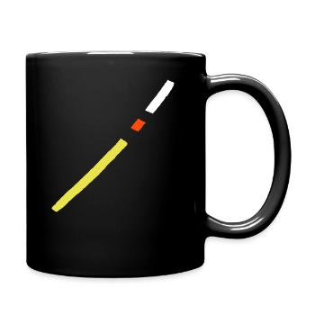 Diagonal Line - VEKTOR Deco - Full Colour Mug - black - Right