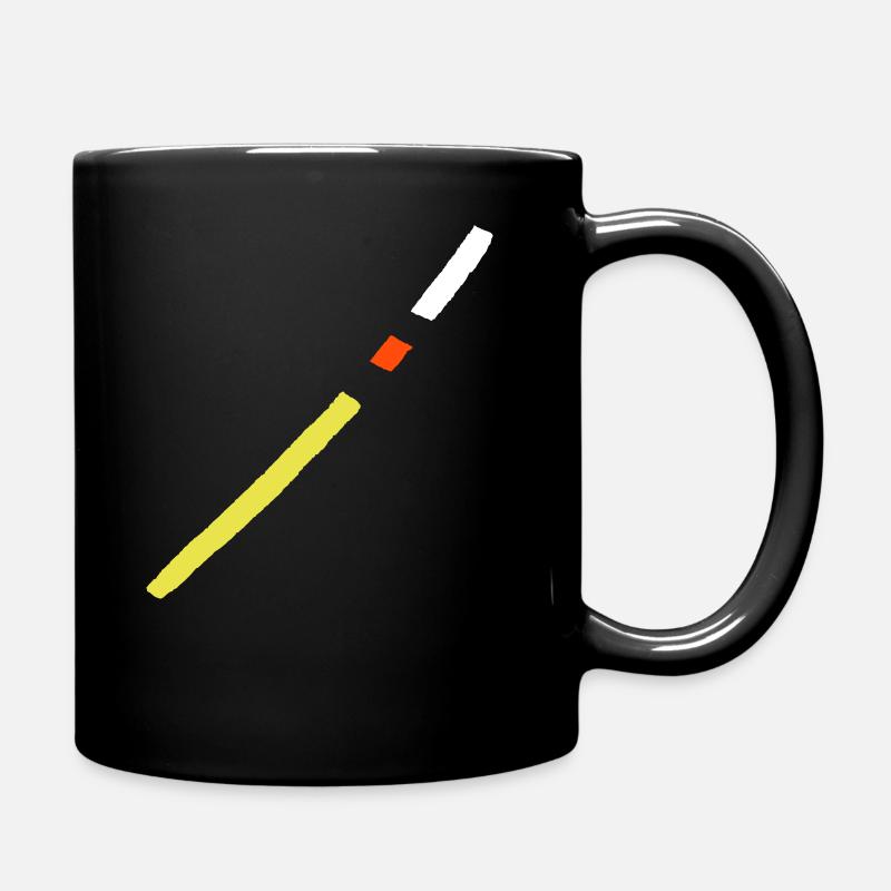 Diagonal Line - VEKTOR Deco - Full Colour Mug - black