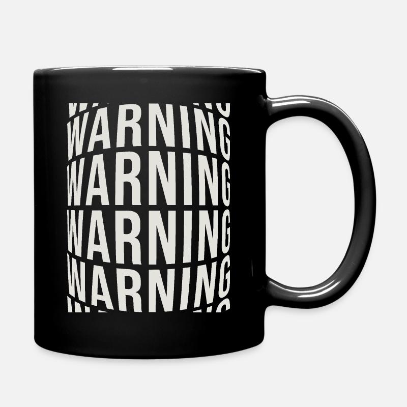 Avertissement - Mug uni - noir