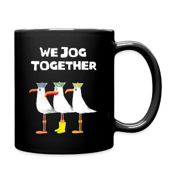 Gift running jogging fitness training sprint - Full Colour Mug - black - Right