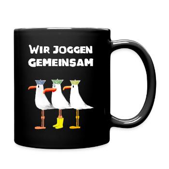 Diriger mon groupe de course me rend heureux - Mug uni - noir - Droite