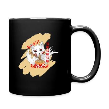 Nouilles japonaises Fox Ramen - Mug uni - noir - Droite