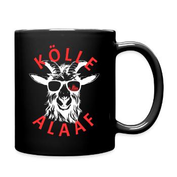 Kölle Alaaf Köln Karneval geissbock fan - Tasse einfarbig - Schwarz - Rechts