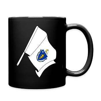 Flag of Massachusetts - Full Colour Mug - black - Right