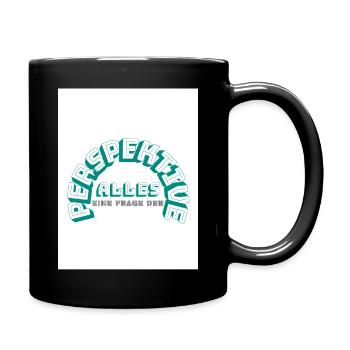 Alles eine Frage der Perspektive - Tasse einfarbig - Schwarz - Rechts