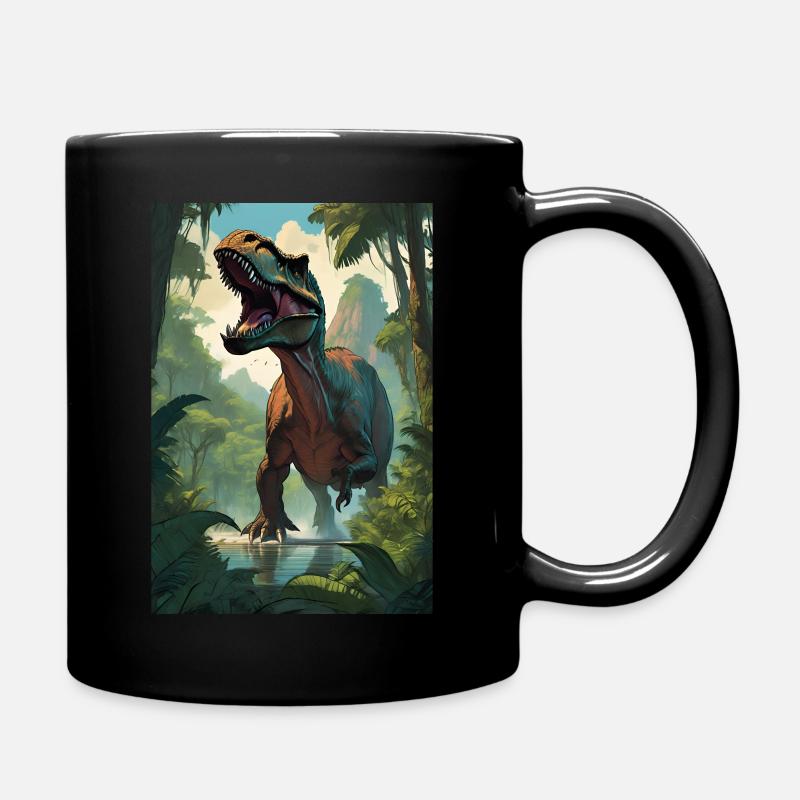 T-shirt T Rex V2 - Mug uni - noir