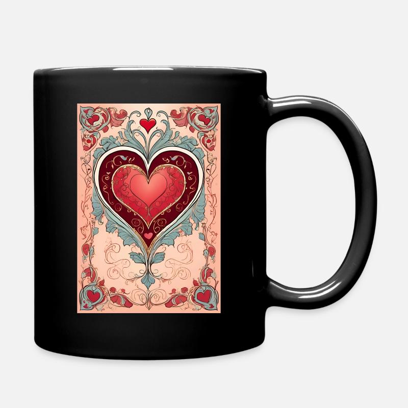 LoveV2 T-Shirt - Tasse einfarbig - Schwarz