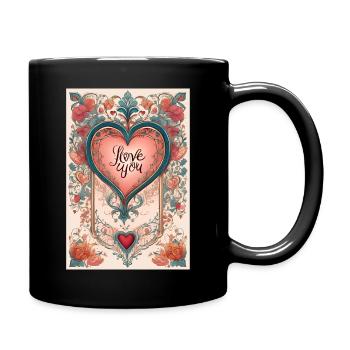 Love TShirt V3 - Full Colour Mug - black - Right