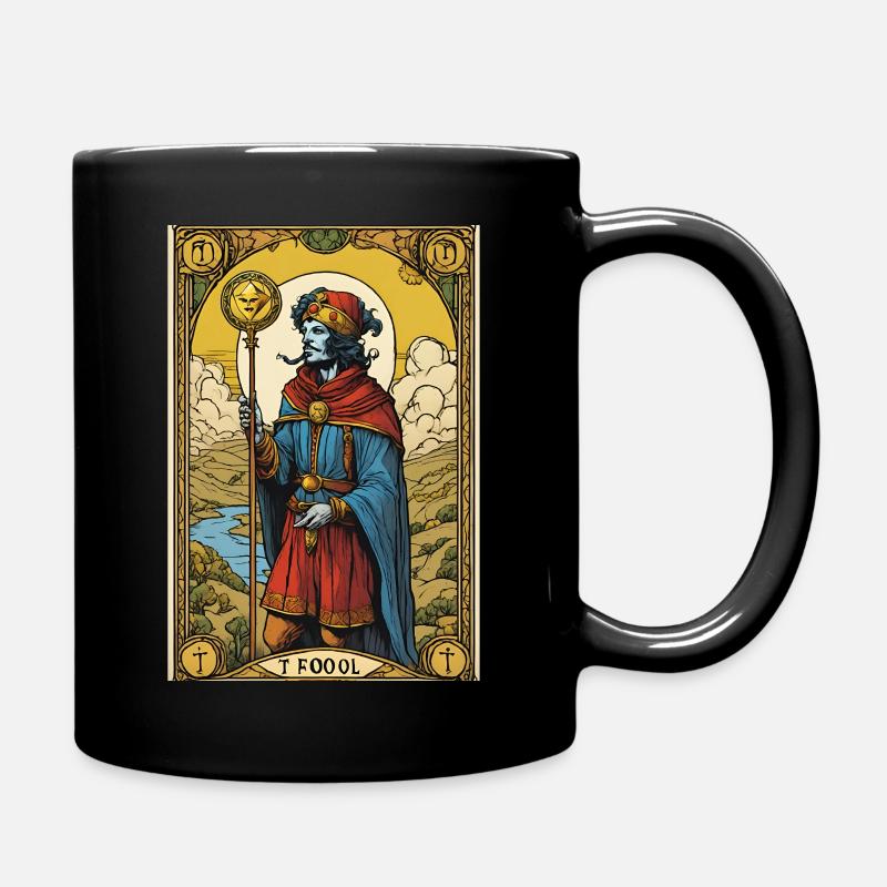 Tarot Card the Fool/ Tarotkarte der Narr - Tasse einfarbig - Schwarz